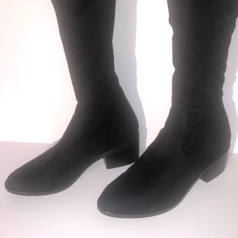 Steve Madden Georgette Over the Knee Black Boots. US 6M